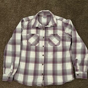 Carhartt women’s long sleeve button down shirt size M
